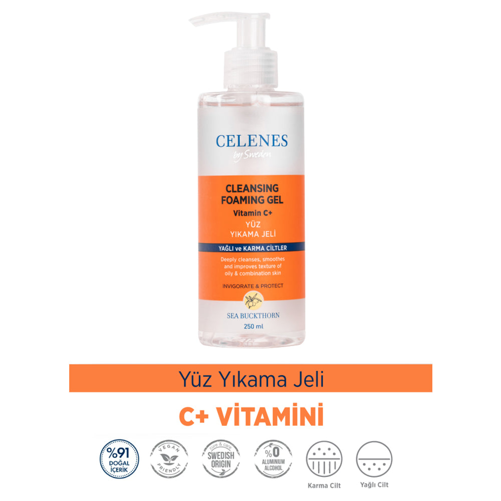 Aydınlatıcı ve Cilt Tonu Eşitleyici Sea Buckthorn Yüz Yıkama Jeli Yağlı ve Karma Ciltler 250 ml