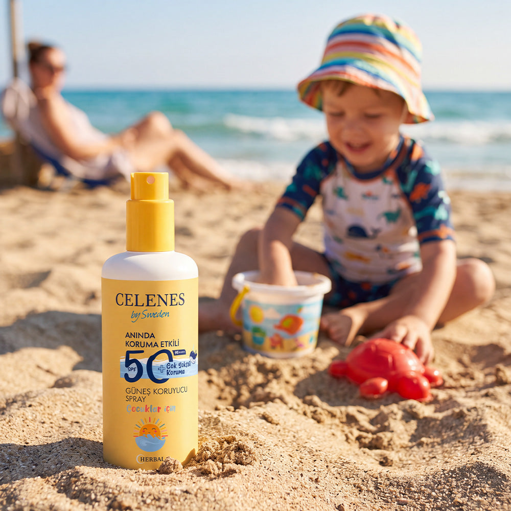 Herbal Güneş Koruyucu Losyon Spray 50 Spf Çocuk