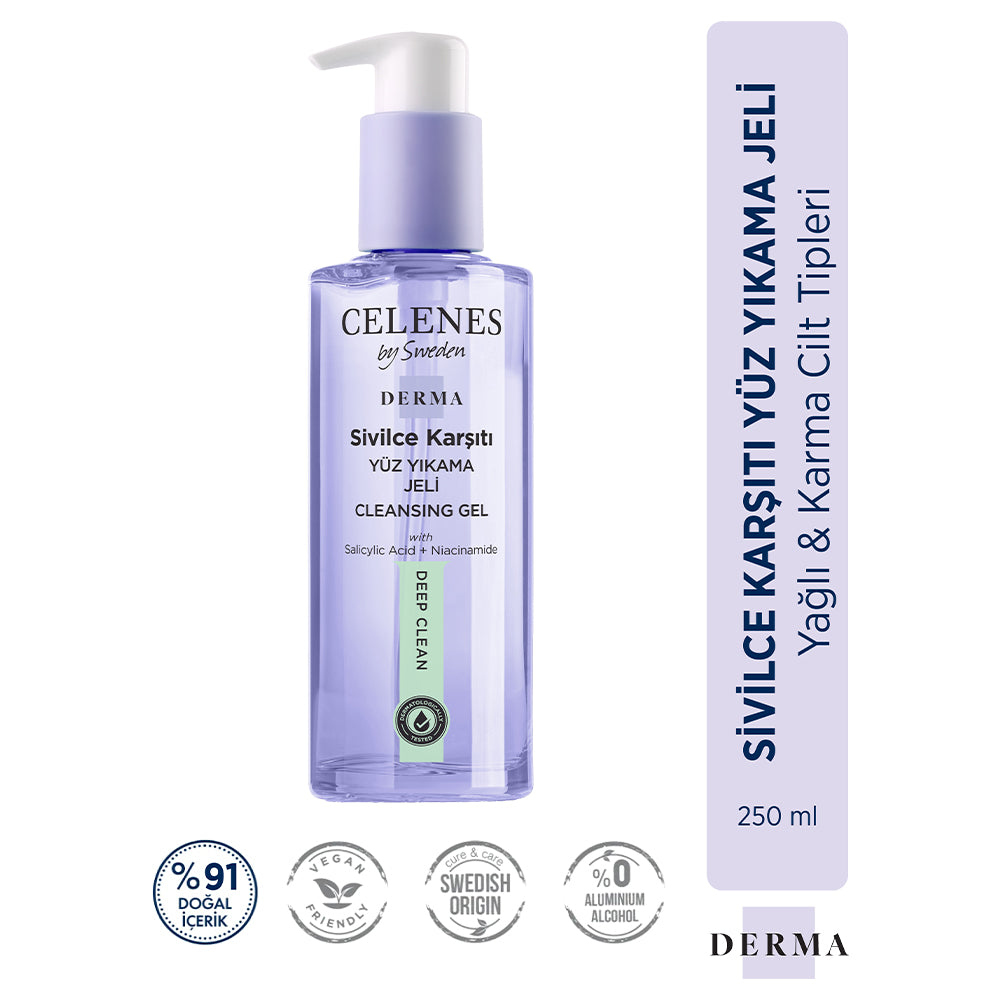 Derma Sivilce Karşıtı Yüz Yıkama Jeli