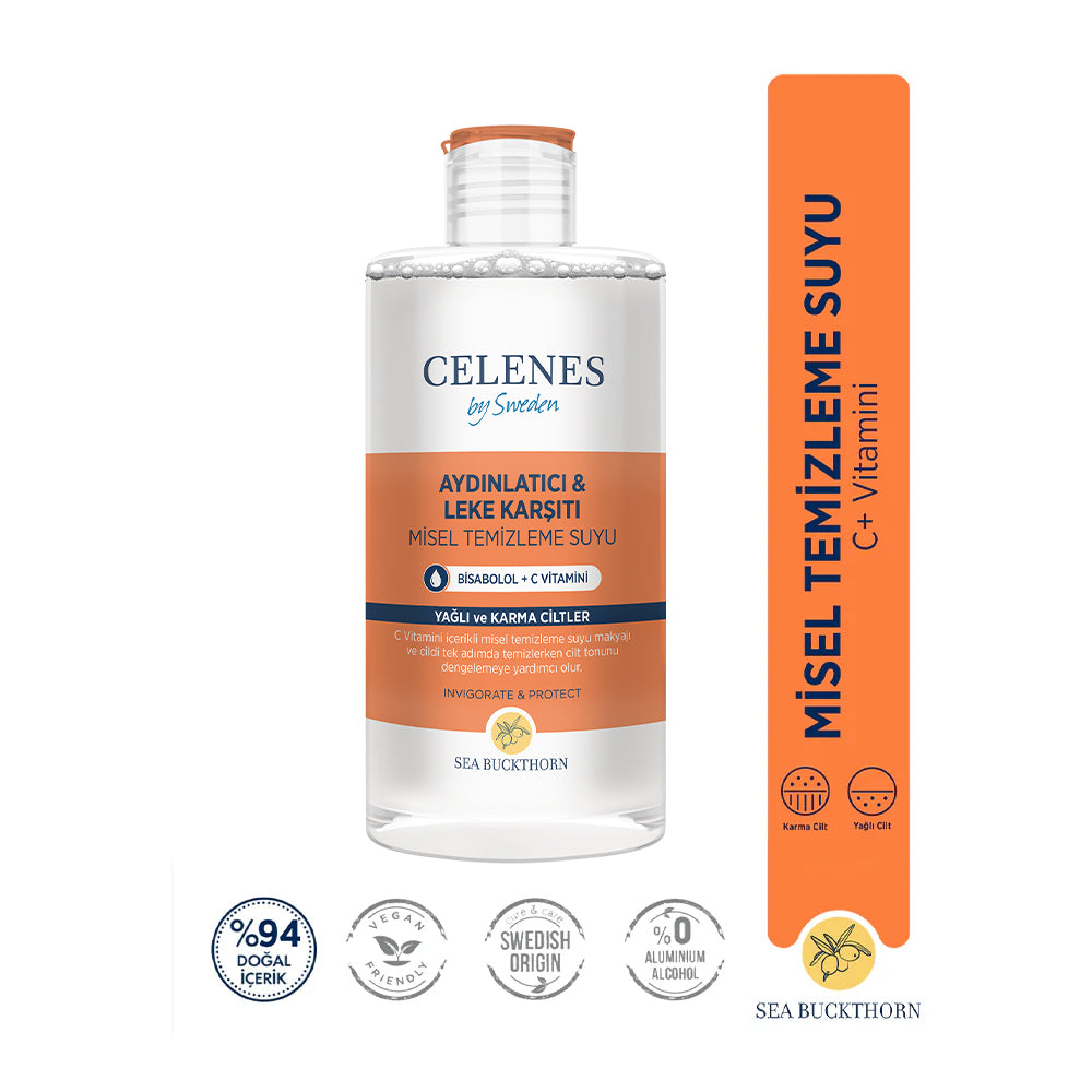 Sea Buckthorn Misel Temizleme Suyu Yağlı ve Karma Ciltler, 400 ml