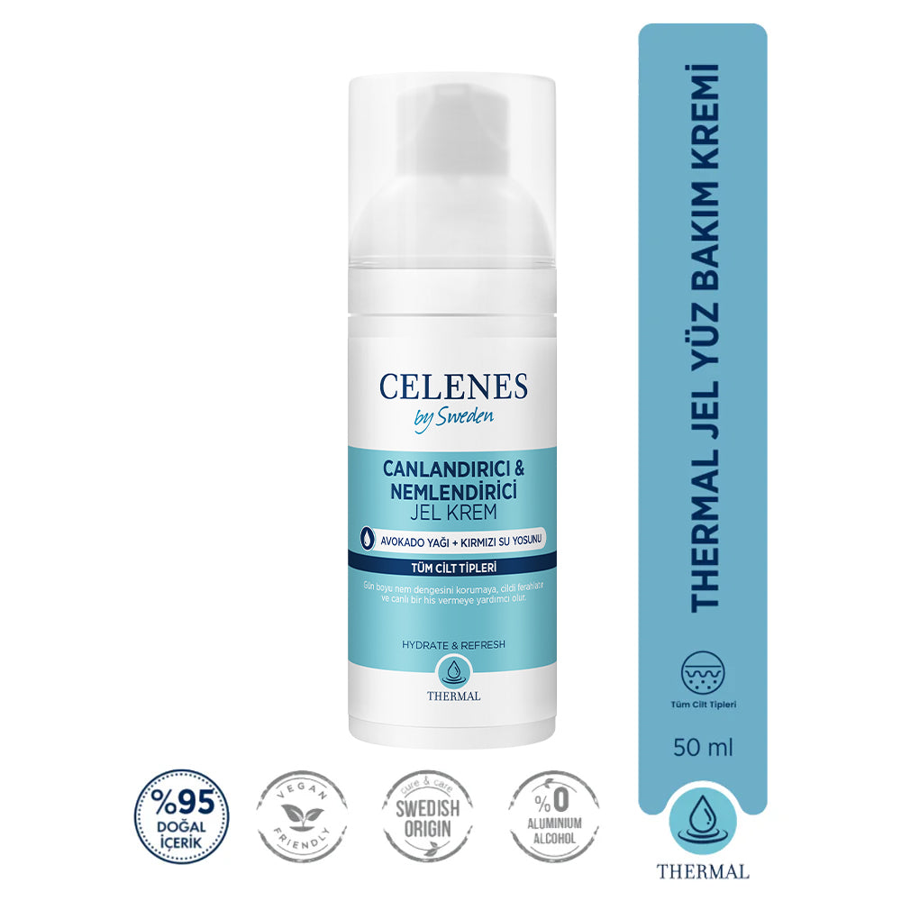 Nemlendirici ve Canlandırıcı Thermal Jel Günlük Bakım Kremi 50 ml