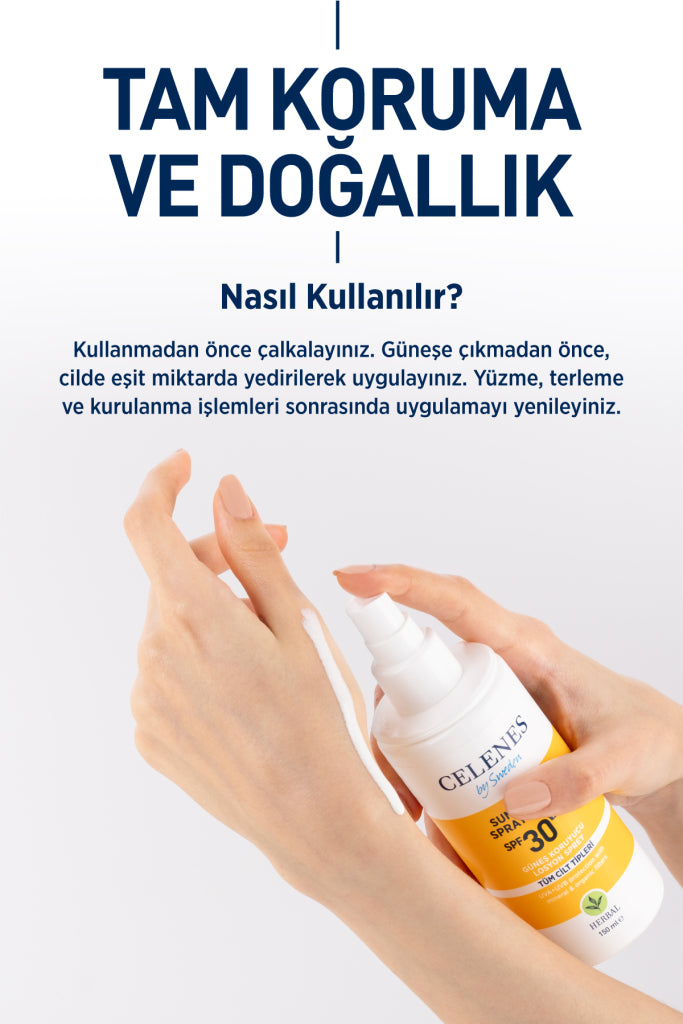 Herbal Güneş Koruyucu Losyon Spray 30 Spf