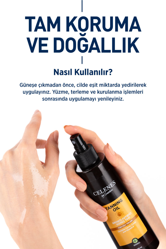 Herbal Bronzlaştırıcı Güneş Yağı 200 ml