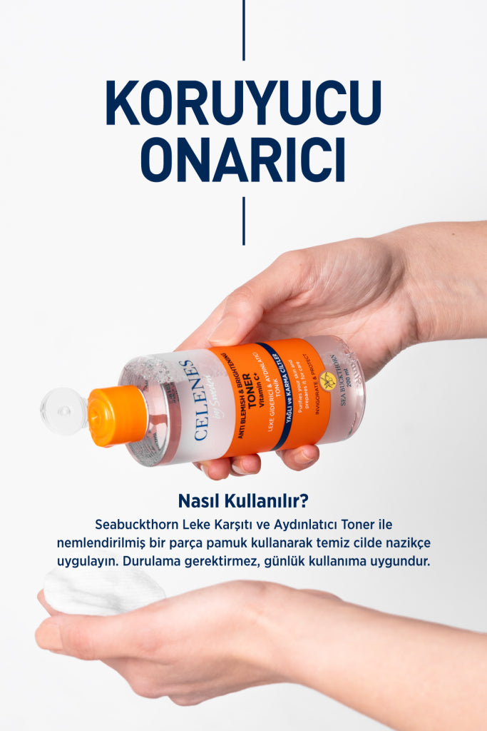 Salisilik Asit ve Niacinamide İçeren Sivilce , Gözenek ve Leke Karşıtı Sea Buckthorn Tonik
