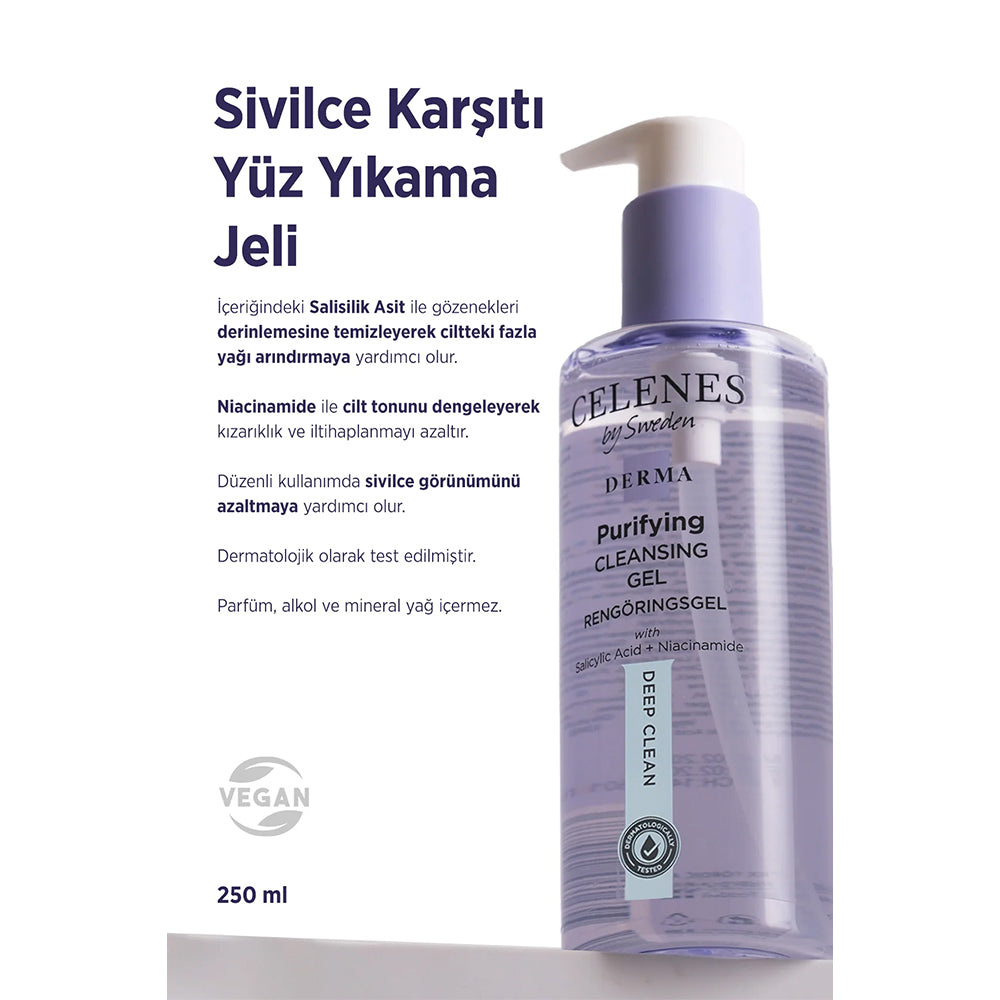 Derma Sivilce Karşıtı Yüz Yıkama Jeli