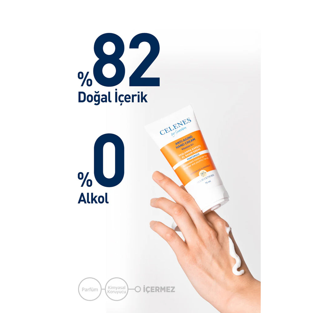 Yaşlanma Karşıtı Sea Buckthorn Parfümsüz El Bakım Kremi 75 ml