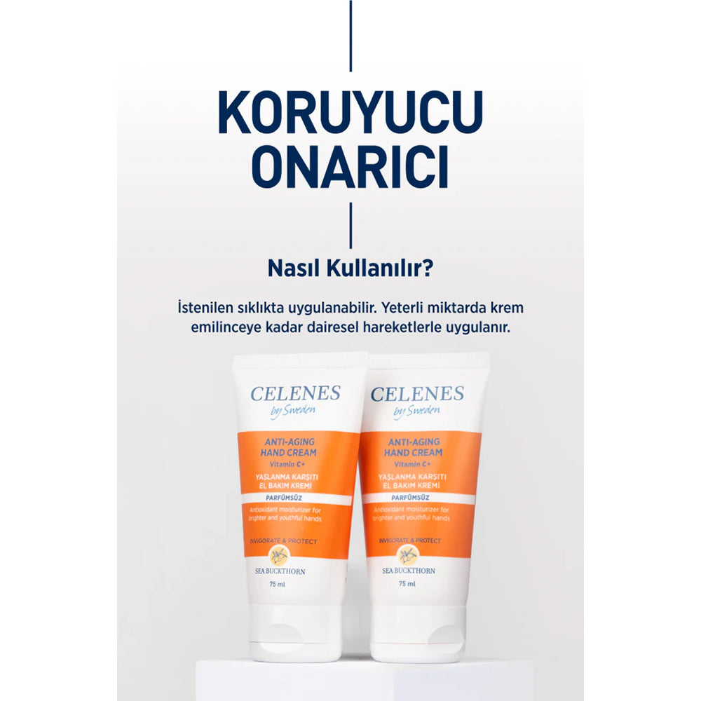 Yaşlanma Karşıtı Sea Buckthorn Parfümsüz El Bakım Kremi 75 ml