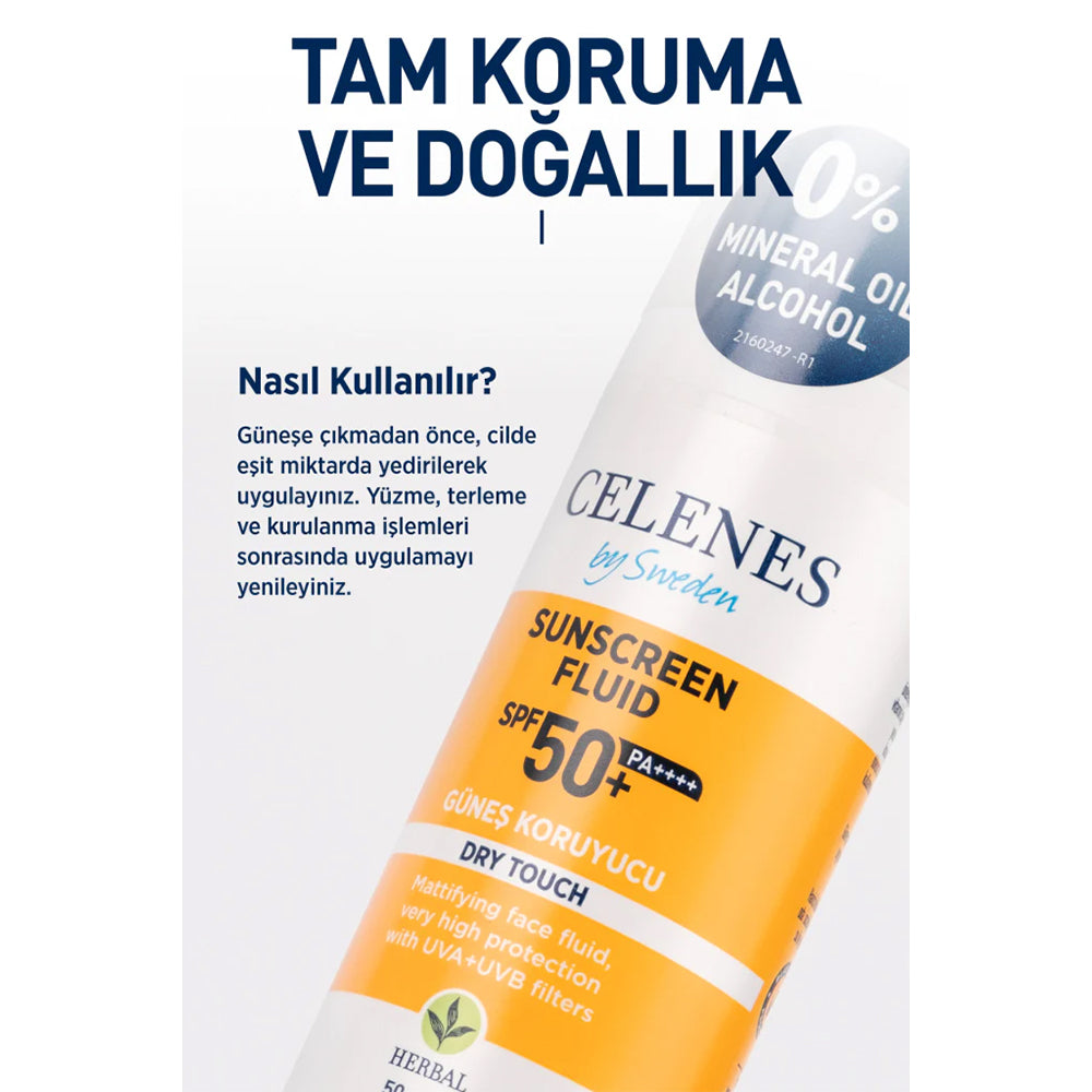 Herbal Dry Touch SPF 50 Mat Bitişli Güneş Kremi - Yüz Ve Dekolte Bölgesi 50 ml