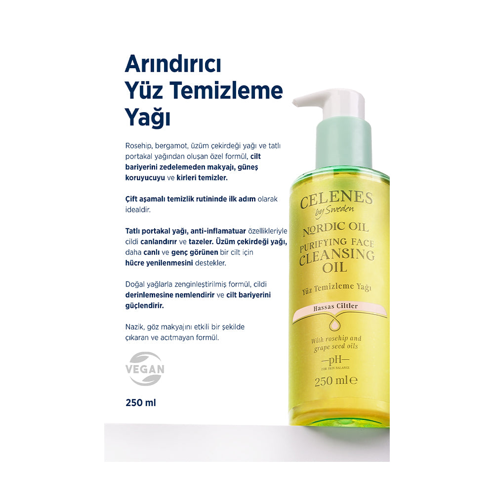 Nordic Oil Arındırıcı Yüz Temizleme Yağı Hassas Ciltler
