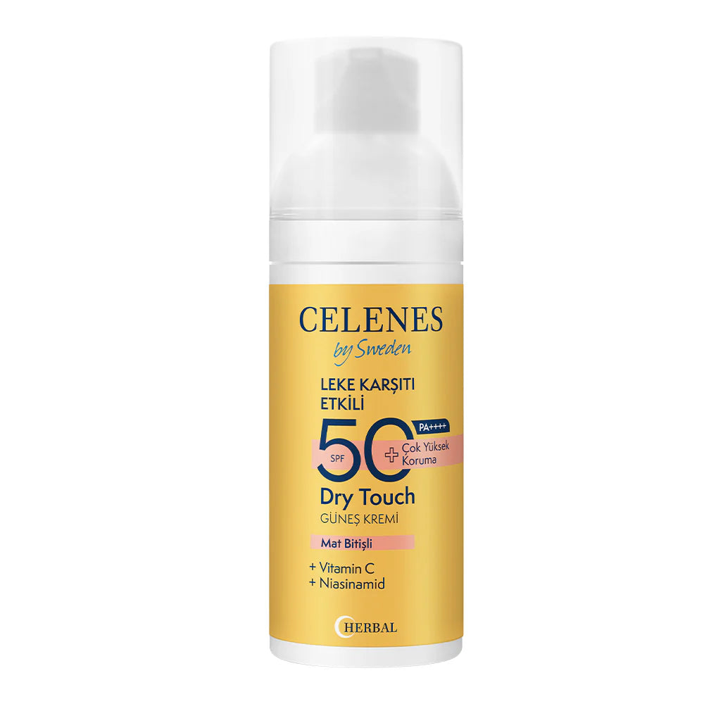 Herbal Dry Touch SPF 50 Mat Bitişli Güneş Kremi - Yüz Ve Dekolte Bölgesi 50 ml