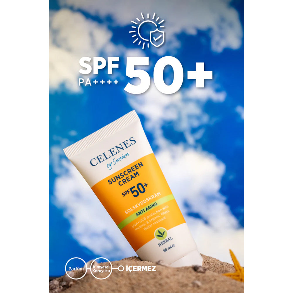 Herbal Yaşlanma Karşıtı Güneş Koruyucu Krem 50+Spf 50 ml