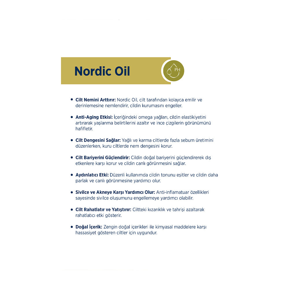 Nordic Oil Besleyici Duş Yağı Parfümsüz Hassas Ciltler