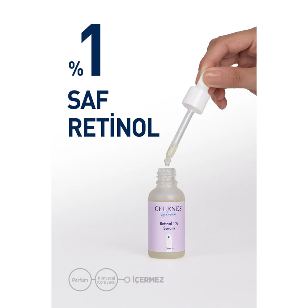 Kırışıklık Karşıtı Rena Retinol Cilt Yenileyici Bakım Serumu 30 ml