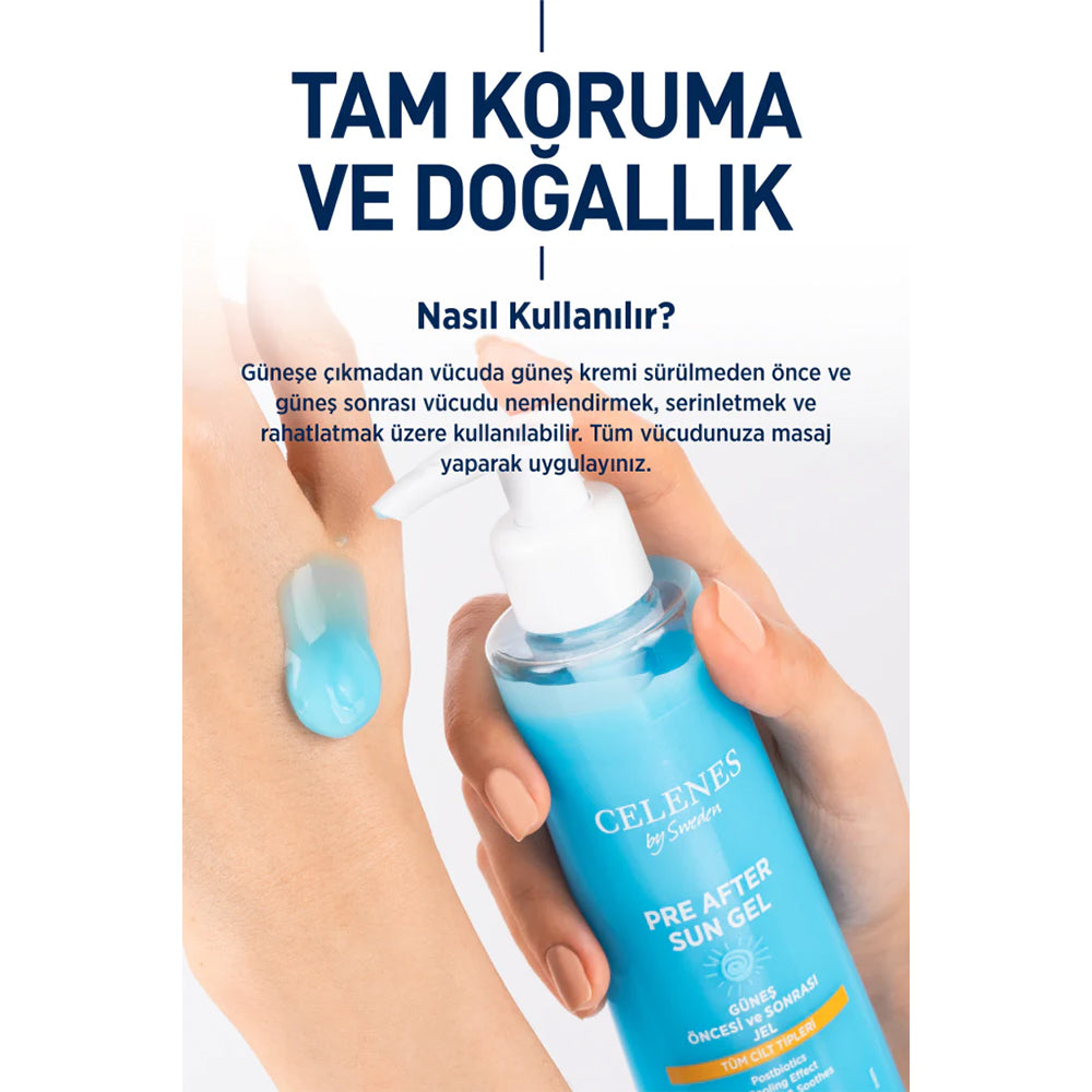 Herbal Güneş Öncesi ve Sonrası Nemlendirici ve Ferahlatıcı Jel
