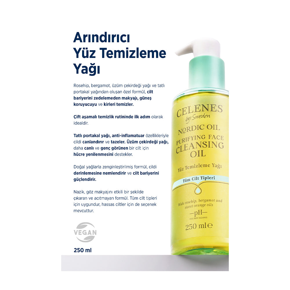 Nordic Oil Arındırıcı Yüz Temizleme Yağı Tüm Cilt Tipleri