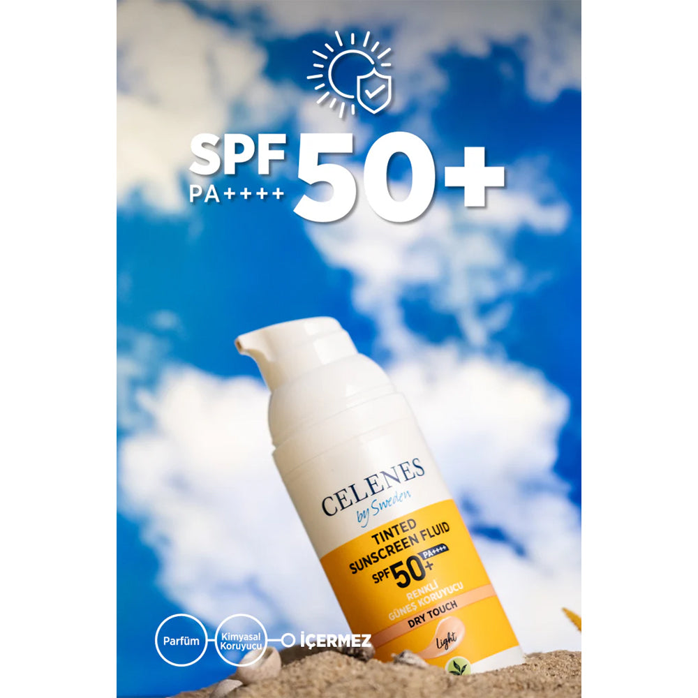 Herbal Dry Touch SPF 50 Mat Bitişli Renkli Güneş Kremi - Yüz Ve Dekolte Bölgesi 50 ml