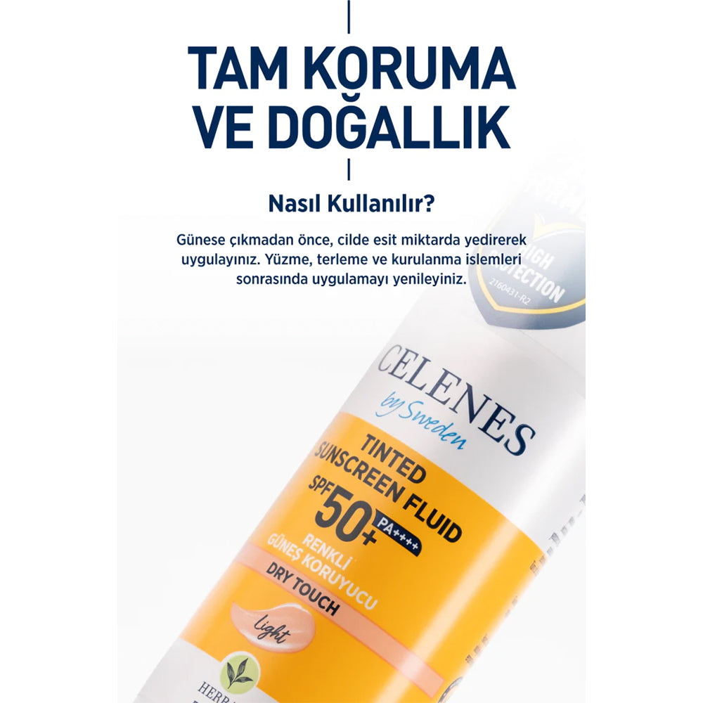 Herbal Dry Touch SPF 50 Mat Bitişli Renkli Güneş Kremi - Yüz Ve Dekolte Bölgesi 50 ml